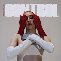 the cover of control magazine with a woman in white gloves