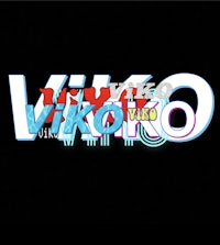 a black background with the word viko on it